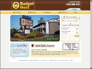 Web site www.budgethost.com, Budget Host International