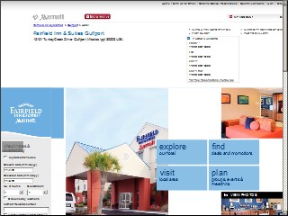 Web site www.fairfieldinn.com, Fairfield Inn