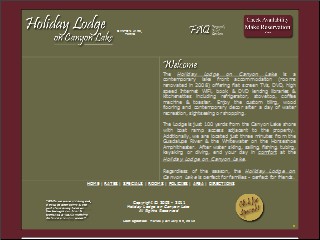 Web site www.holidaylodgetexas.com, Holiday Lodge