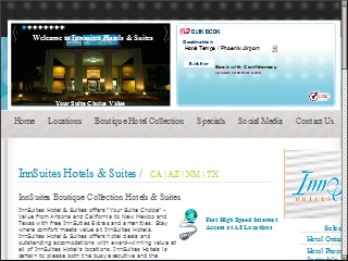 Web site www.innsuites.com, Best Western Inn