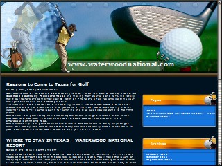 Web site www.waterwoodnational.com, Waterwood National Resort Club